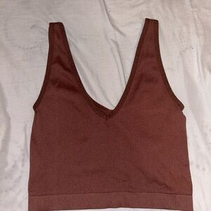 NEW Brown Colsie Crop Top